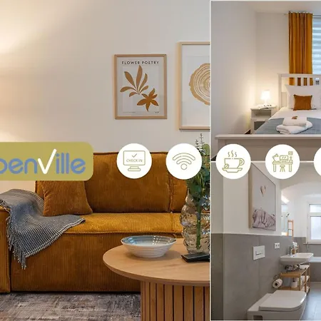 Benville - Grosser Garten - Modern -wlan Apartament